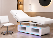 Multifunctional beauty salon adjustable medical facial bed 3 motors electric saloon massage Bed with Chair - coolbabymalls
